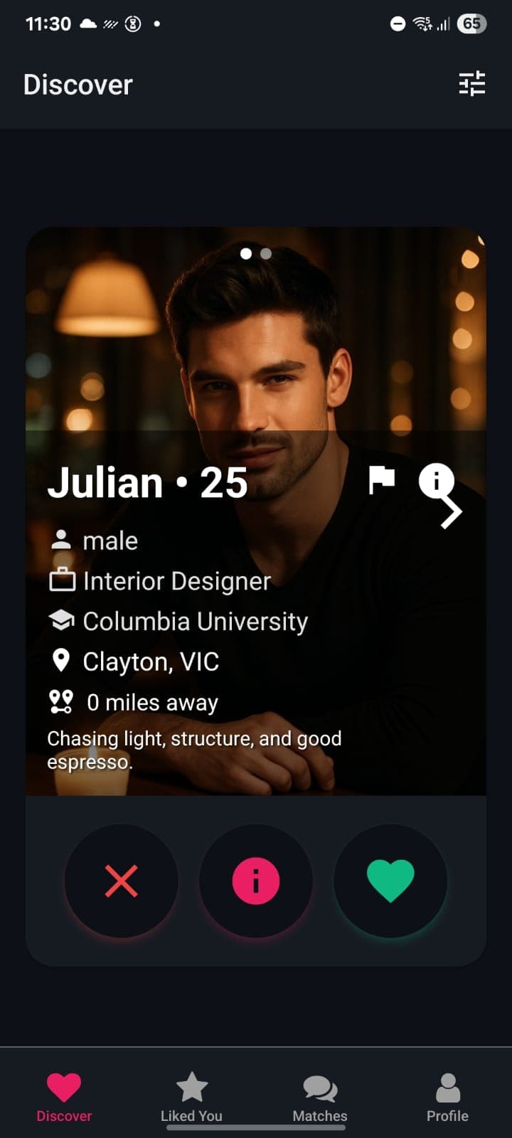 Duo-Date App Interface
